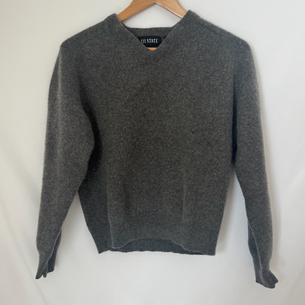 111 State Men's Gray Sweater